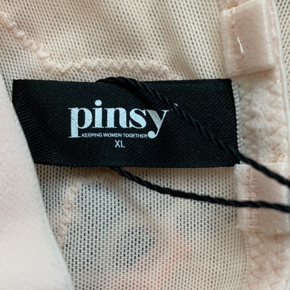 NWT New pinsy Smoothing Lace Shapesuit Whisper Pink XL - Picture 6 of 8